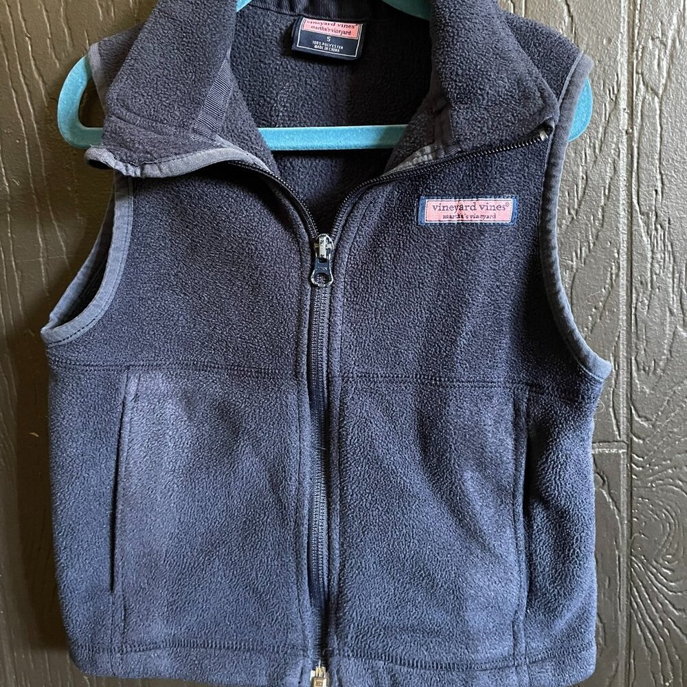 Vineyard Vines Boys Fleece Vest - Navy - Size 5